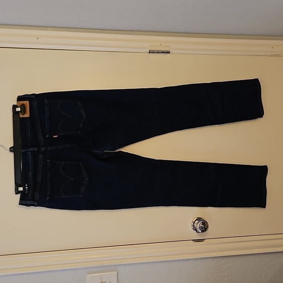 LEVI'S Dark Blue Midrise Skinny Denim Jeans 33 x 32 - Picture 3 of 9